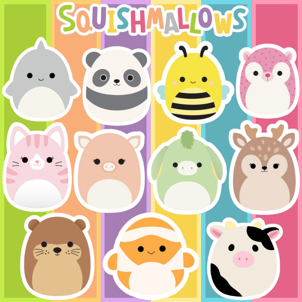 Squishmallows Stickers (11 pcs per sheet/set) | Shopee Philippines