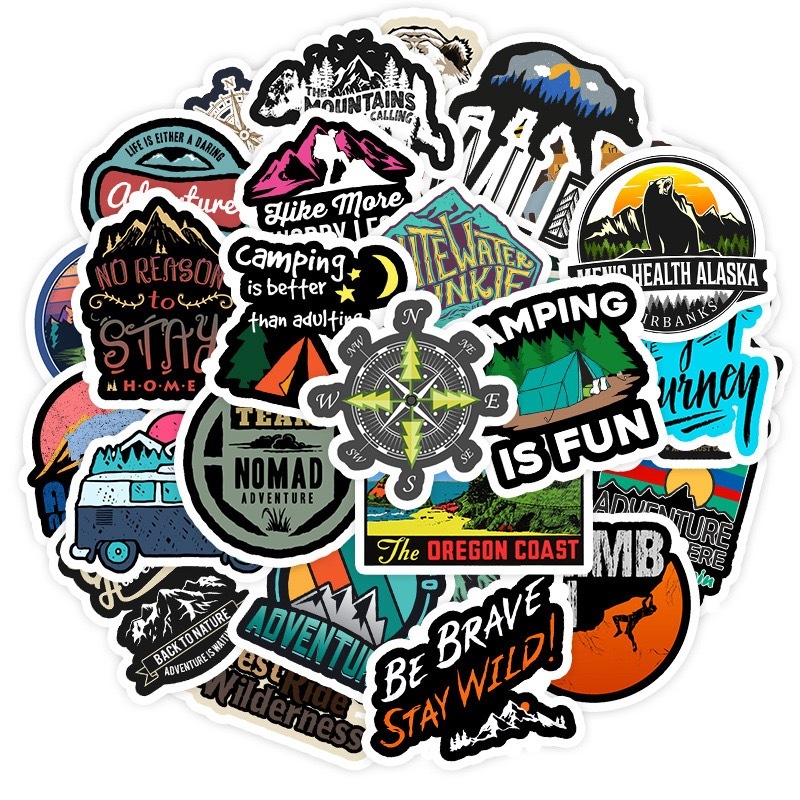 50pcs outdoor travel personality graffiti stickers stickers suitcase ...