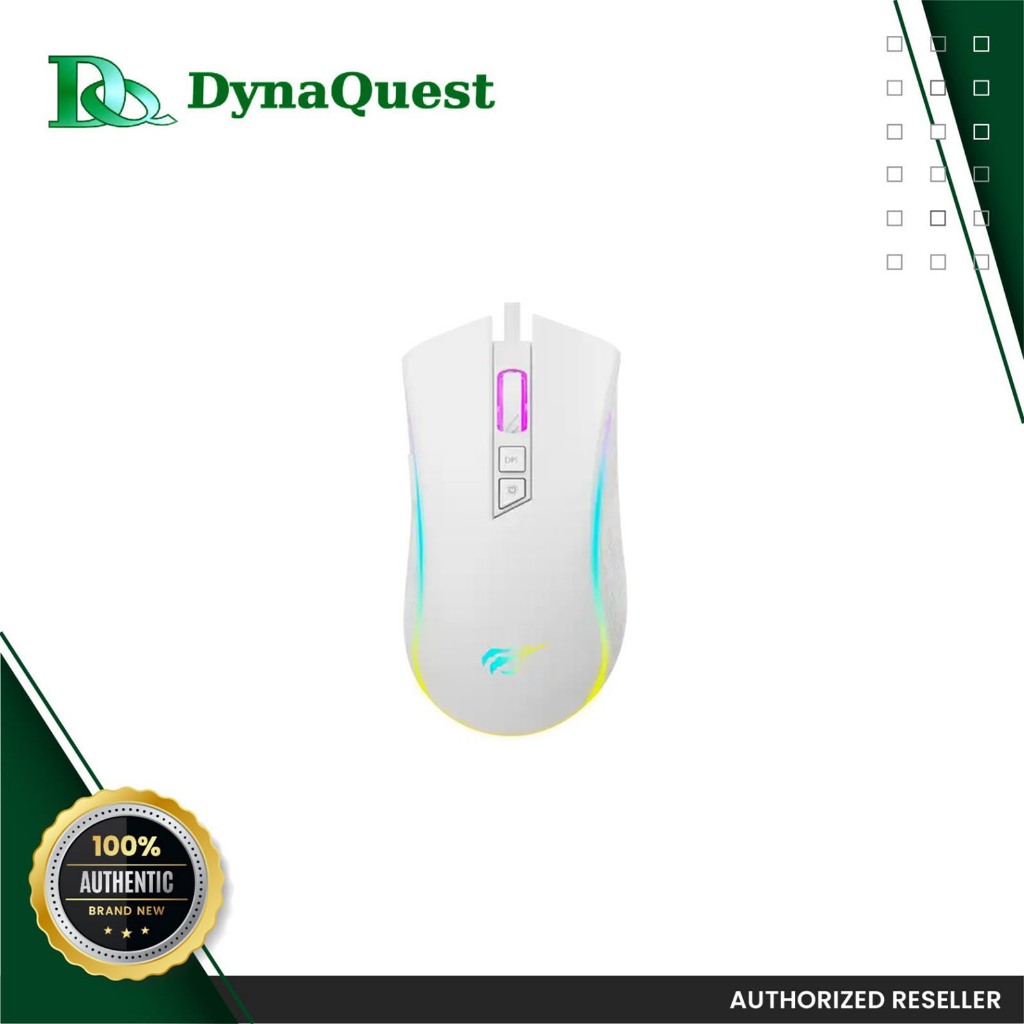 HAVIT GAMENOTE HVMS1034 WHITE RGB BACKLIT PROGRAMMABLE GAMING MOUSE Shopee Philippines