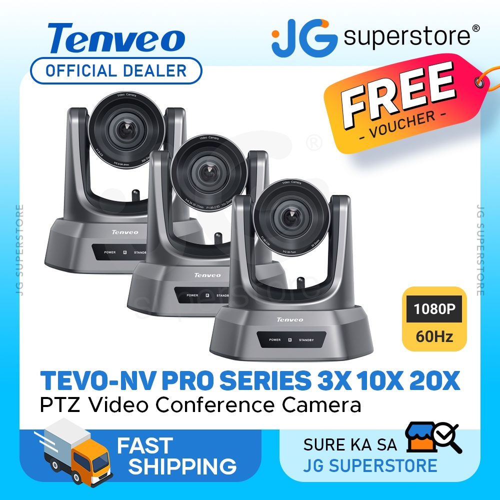 Caméra PTZ Tenveo NV3U - 3x Zoom Optique, USB, Pour Vidéoconférence, Full HD 1080p, Neuve