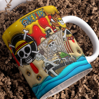 Anime Coffee Cup Mug One Piece Luffy Zoro Ace Hot Changing Color