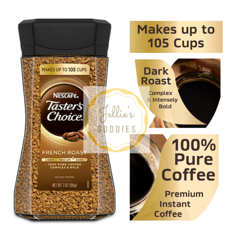 Nescafe Tasters Choice French Roast Pure Coffee 7oz 198g Premium