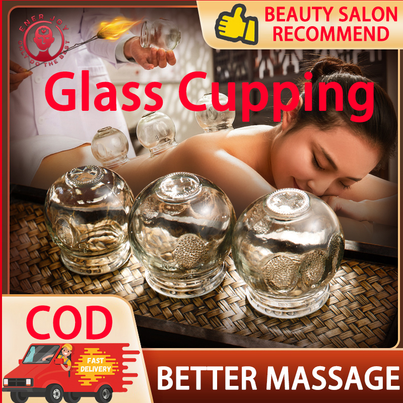 12 PCS Glass Cupping Therapy Set Thick Glass Cupping Set Fire Glass