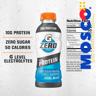 Gatorade Zero with Protein Powder Sticks, 10g Whey Protein Isolate