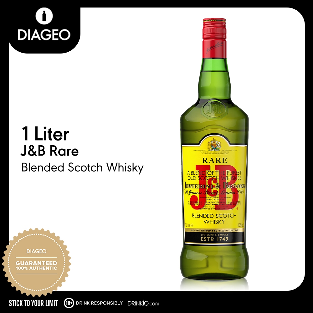 J&B Rare Blended Scotch Whisky 1L | Shopee Philippines