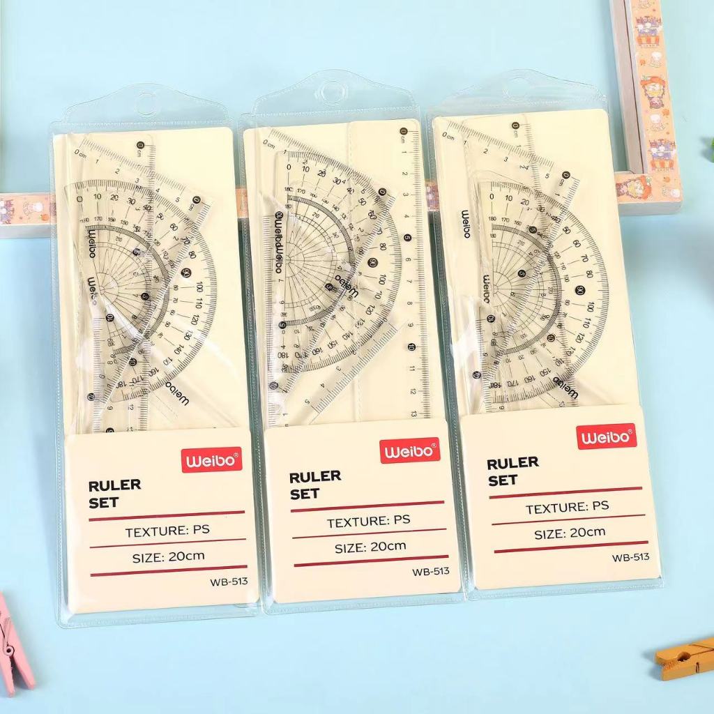 WEIBO WB-513 20CM RULER SET | Shopee Philippines