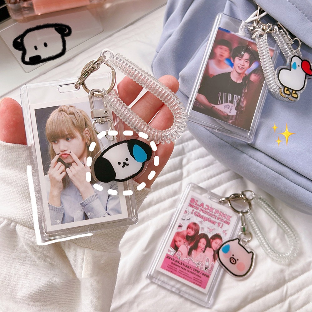 Transparent Acrylic ID Card Holder Polaroid Photo Frame Photocard ...