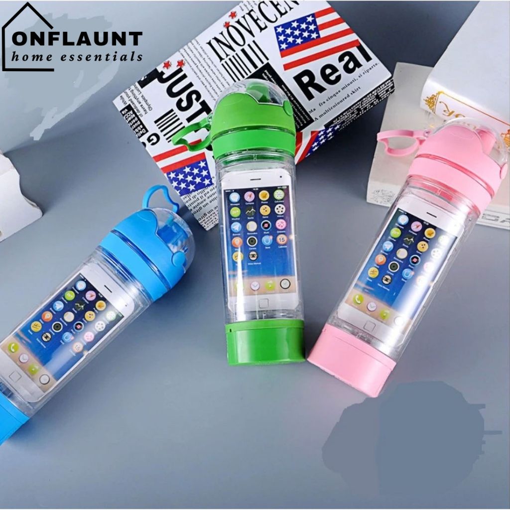 OnFlaunt Water Bottle & iPhone 6 Holder in One for Sports Running Cycling Hiking Mountain