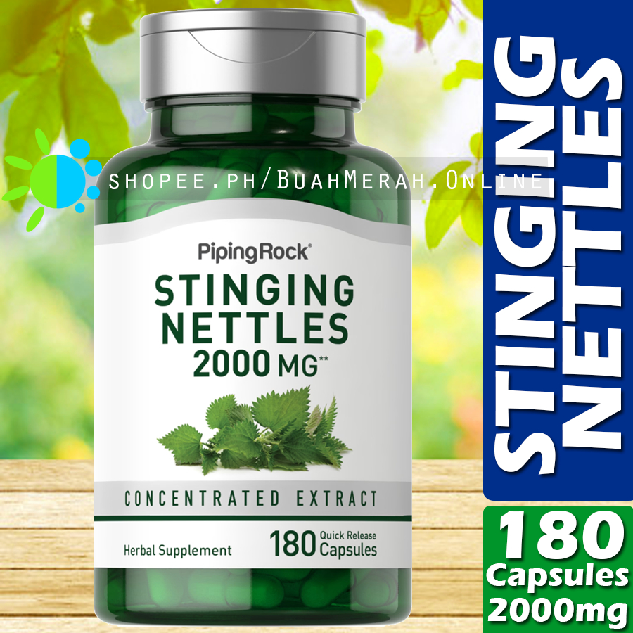 STINGING NETTLES EXTRACT 2000mg x 180 Capsules Nettle Leaf Supplement