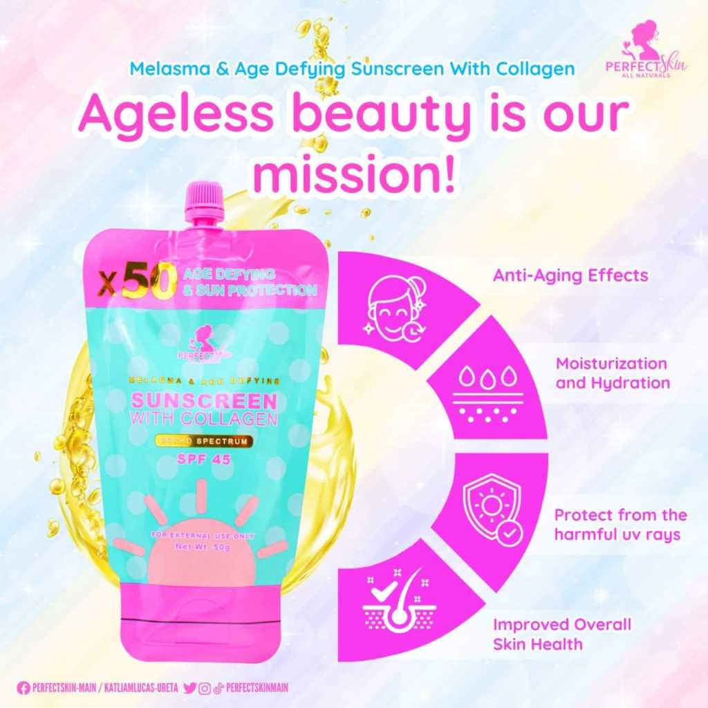 Perfect Skin Melasma Sunscreen with collagen 50g Shopee Philippines