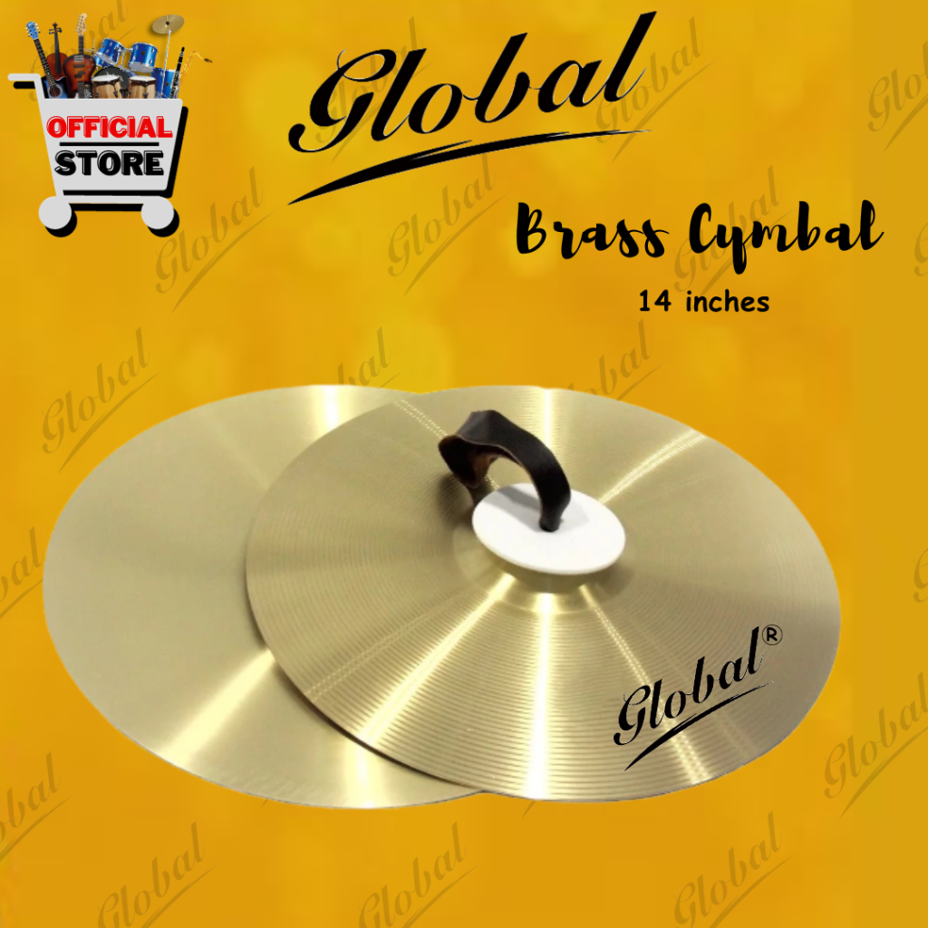 BRASS CYMBAL 14INCHES GLOBAL Shopee Philippines