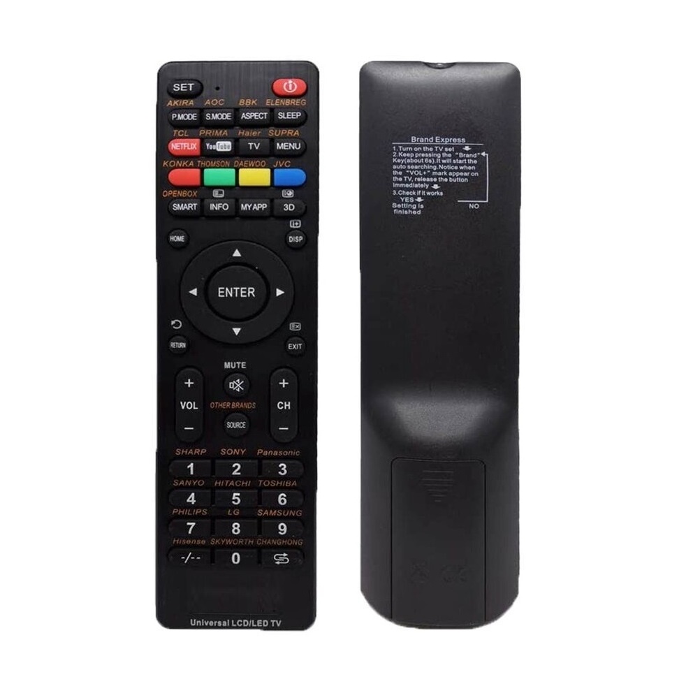 PinSan KEYIN RM 1107+5 / CRC 707V Universal Remote Control LED LCD TV ...