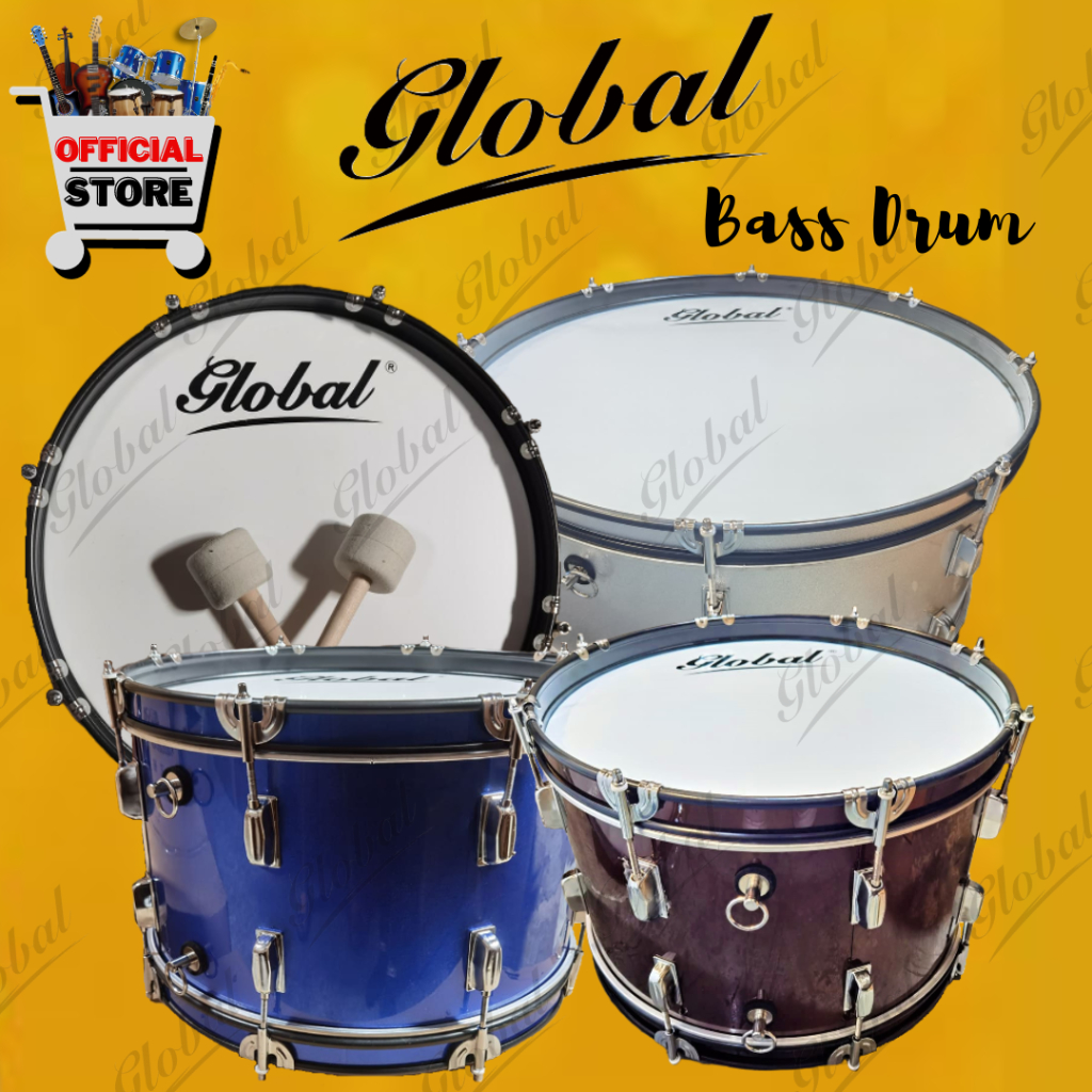 MARCHING BASS DRUM (24\ X 10\) GLOBALMARCHING BASS DRUM (24\ X 10\) GLOBAL  