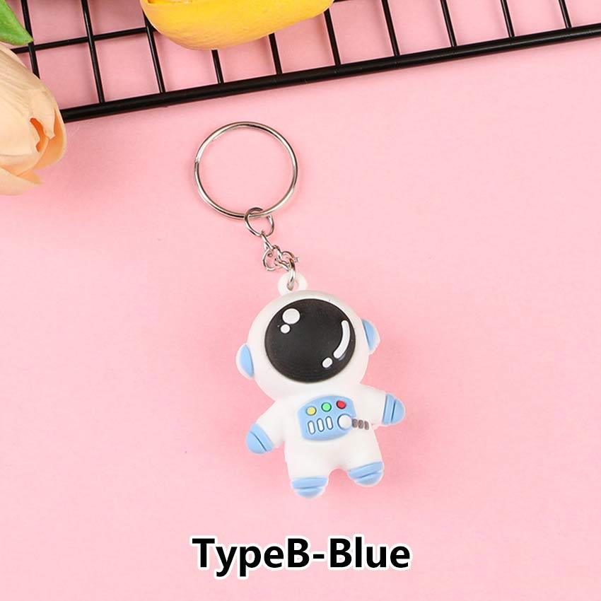 【Fast Delivery】 Cartoon Astronaut Space Keychain Cute Spaceman Key ...