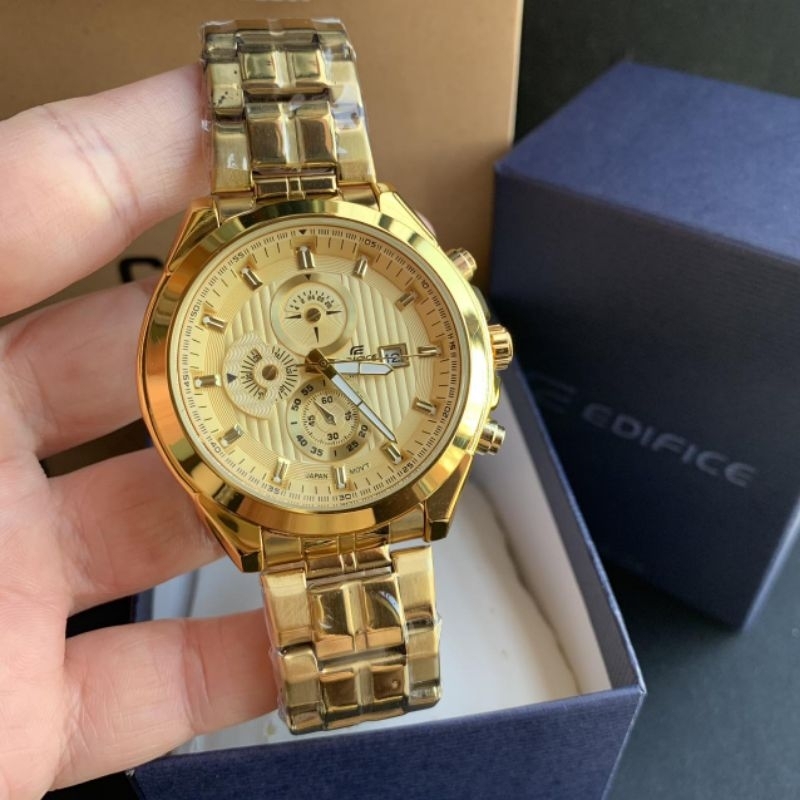 Casio edifice hotsell full gold watch