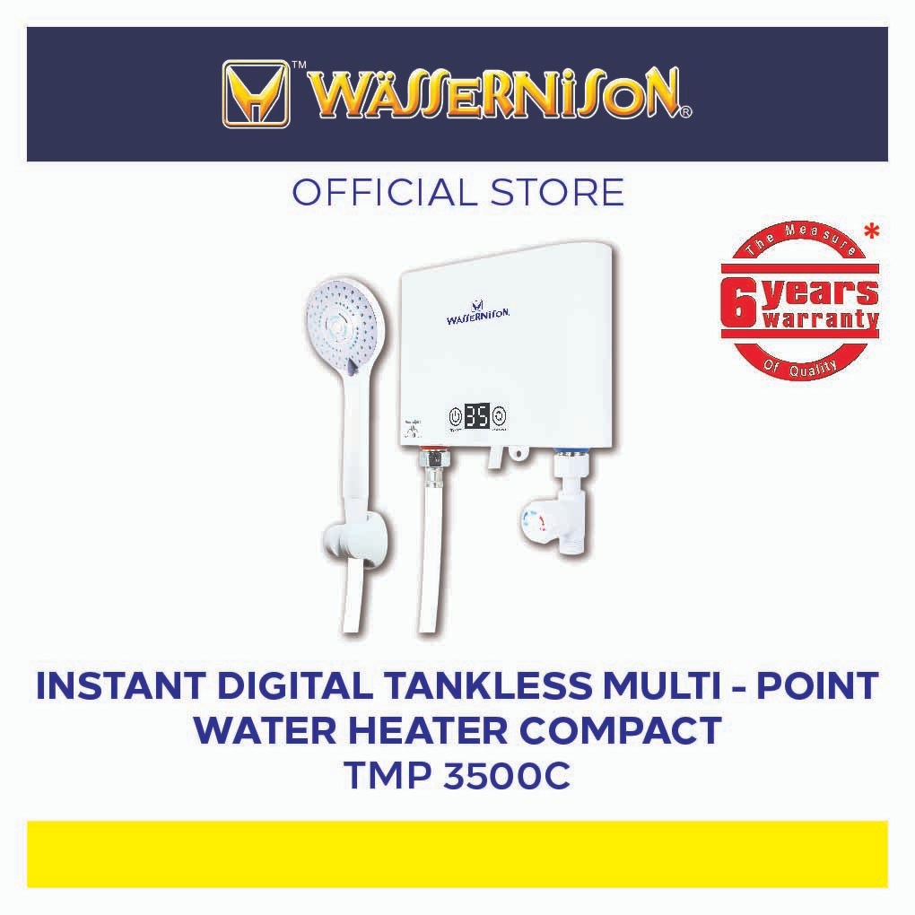Wassernison Multipoint Digital Tankless Water Heater 3.5Kw Compact