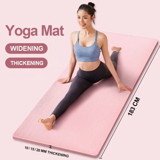 Yoga Mat Thicken 20mm Widened Lengthened NBR Non-slip Esterilla Yoga Home  Fitness Mat Male Female Beginner Gym Pilates Exercise