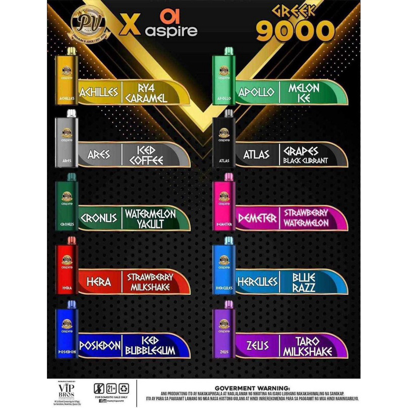 Pastry Vapor x Greek 9000 Shopee Philippines