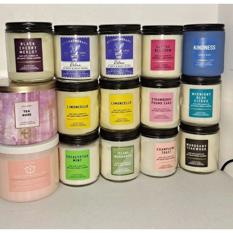 BBW and White Barn Scented Candles Shopee Philippines
