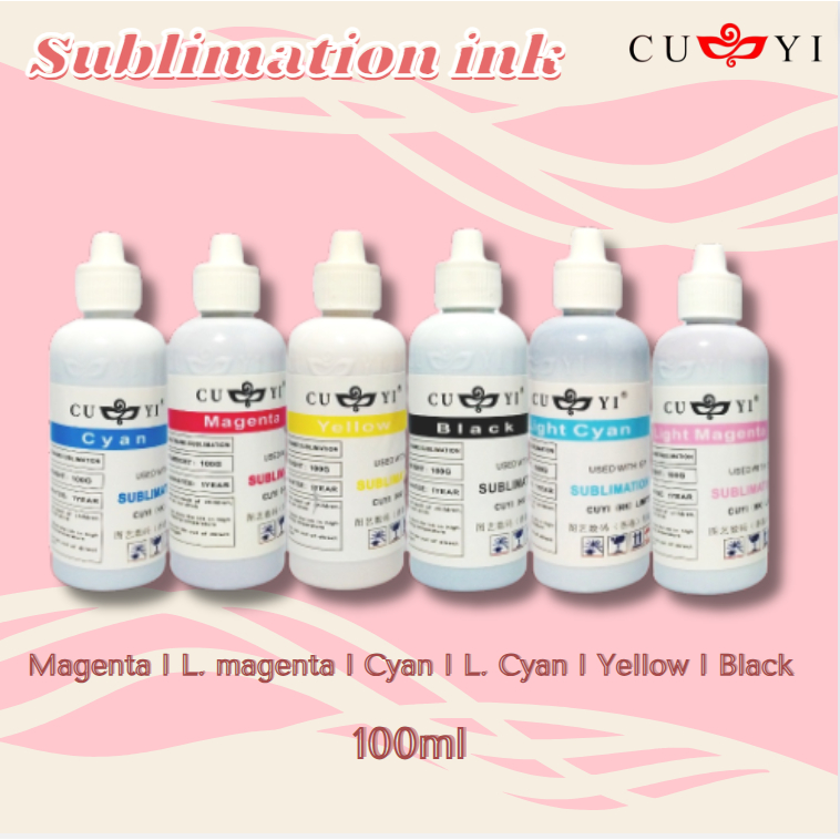 CUYI Sublimation Ink 100ML (6 Colors) | Shopee Philippines