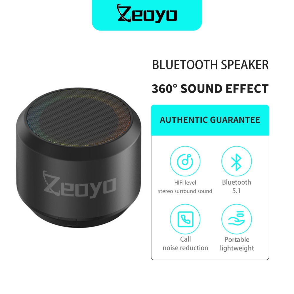 Zeoyo Bluetooth Speaker HIFI Stereo Sound Wireless Speaker For Phone
