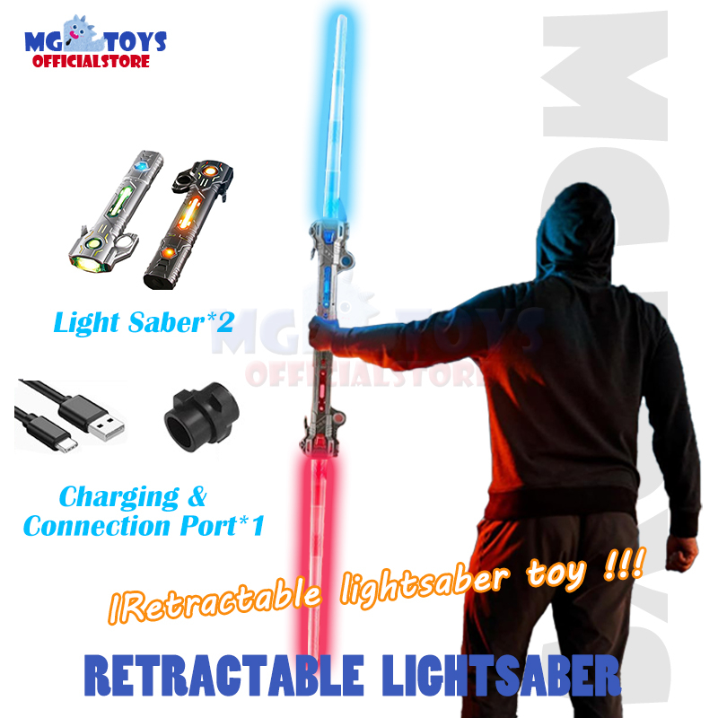 Lightsaber, RGB 15 Colors Metal Hilt Lightsabers, Smooth Swing USB