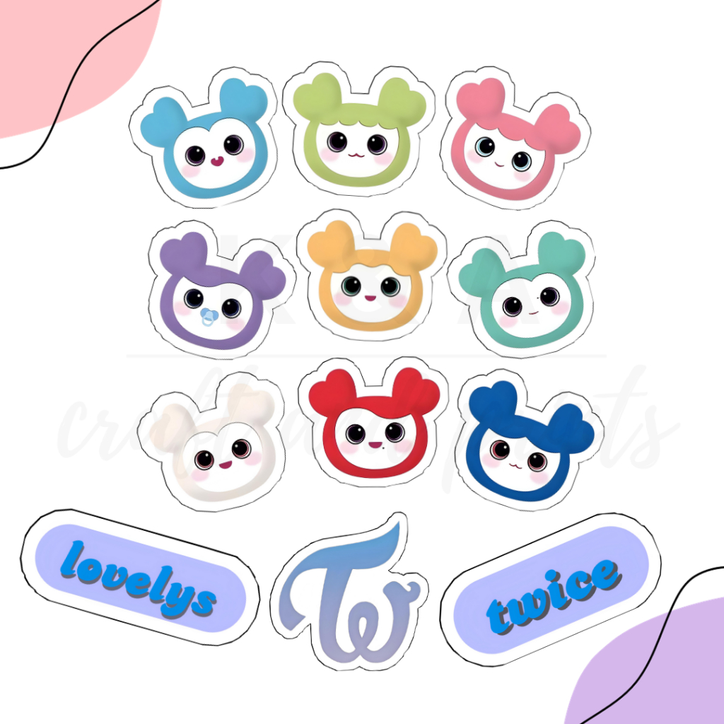 TWICE Laburi - Vinyl Waterproof Sticker Set - 12pcs | Shopee Philippines