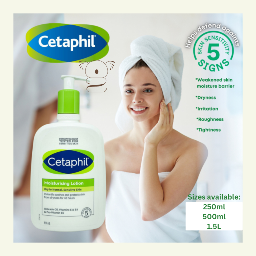 CETAPHIL Moisturising Lotion Face and Body SIZE 250ML 500ML 1.5L ...