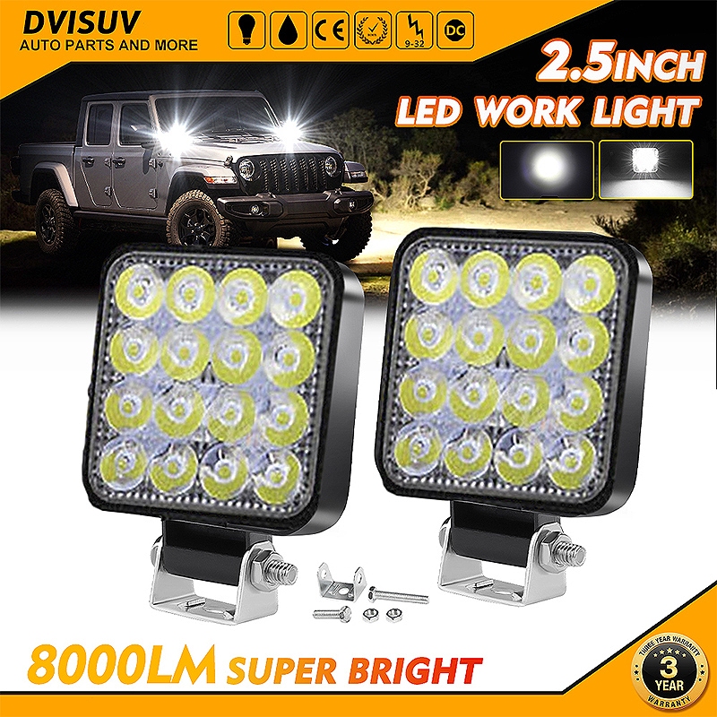 3inch 48W LED work light 12v 24V Beam Lamp Headlight Additional ...
