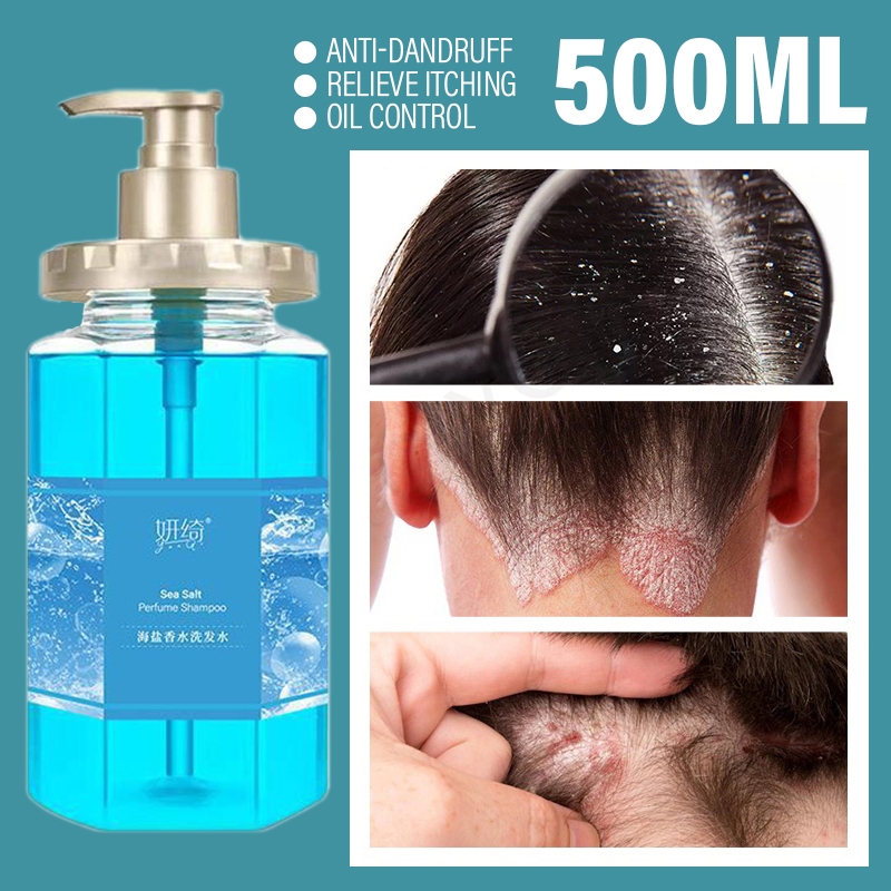 500ml Sea Salt Shampoo Anti Dandruff Psoriasis For Scalp Itching Oil