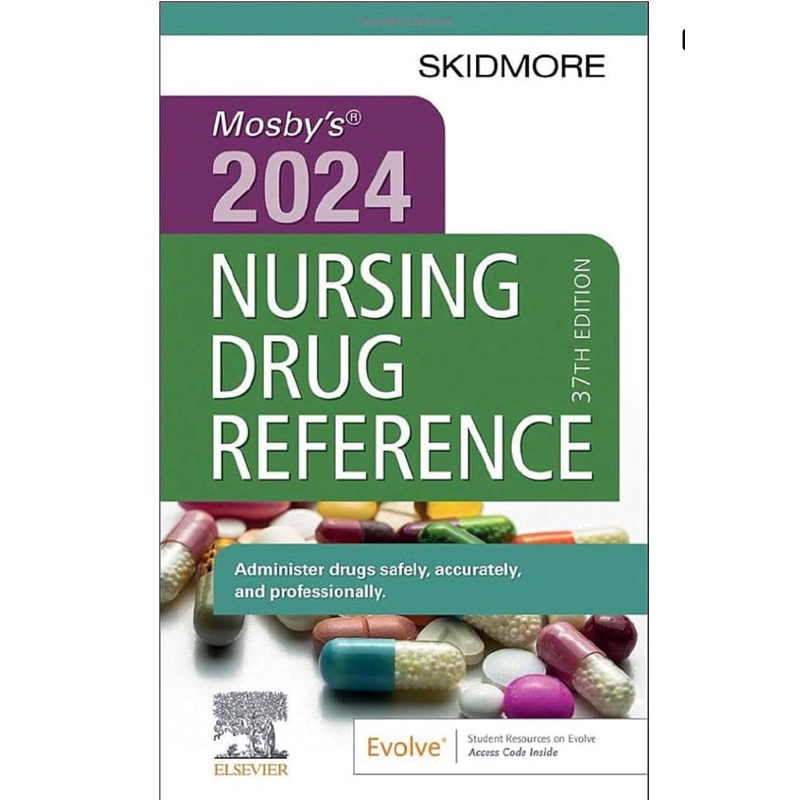 Mosby's 2024 Nursing Drug Reference 80gsm Paper Coil/Hardbound Shopee