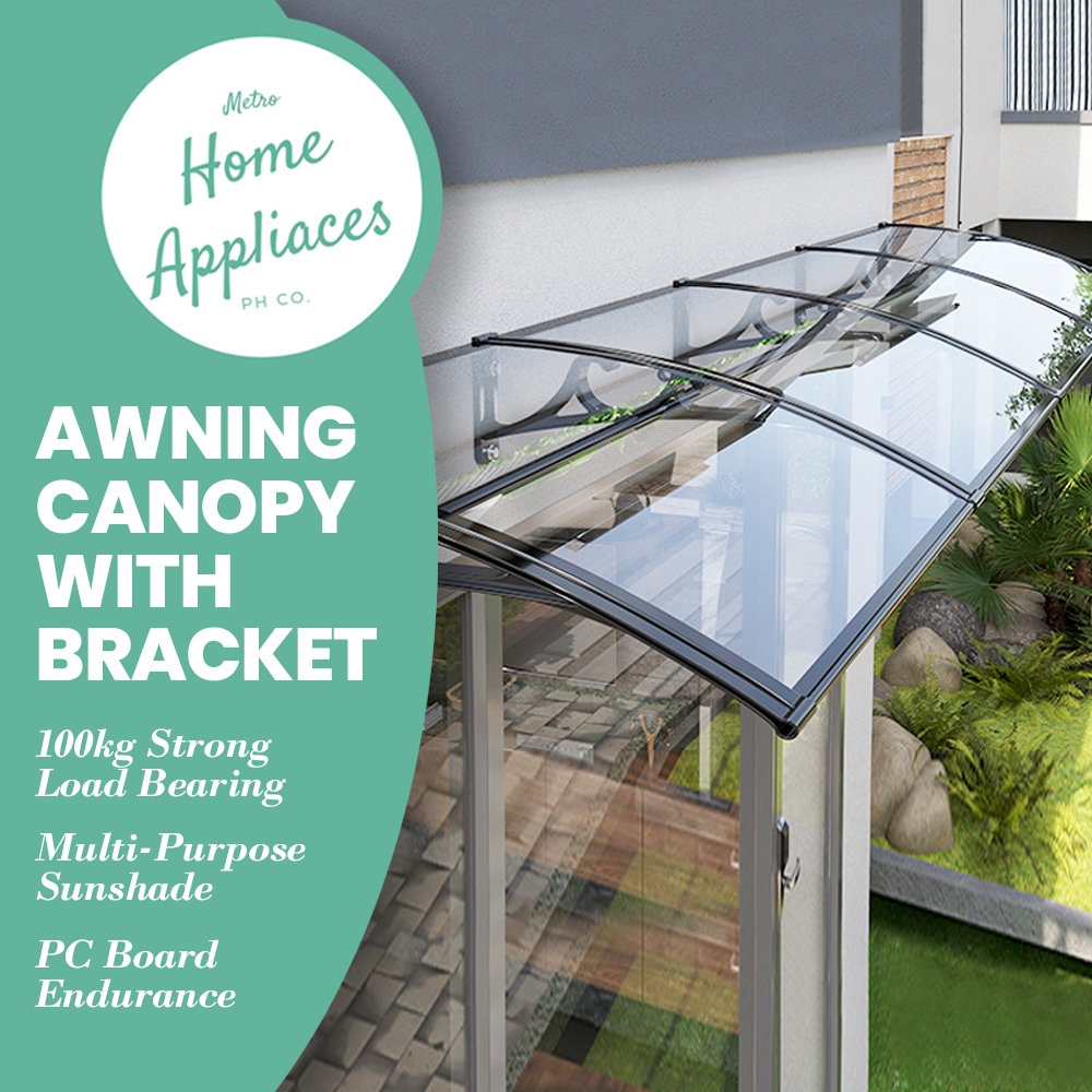 Heavyduty Awning Canopy with Bracket for Door and Window with Frame