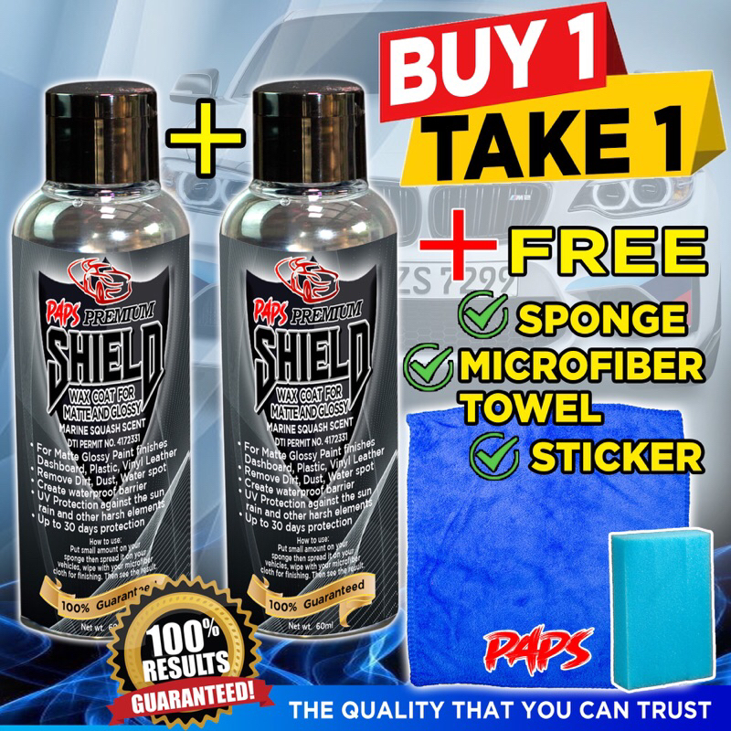 Buy 1 Take 1Shield Wax Coat PAPS For Matte & Glossy Freebies ...