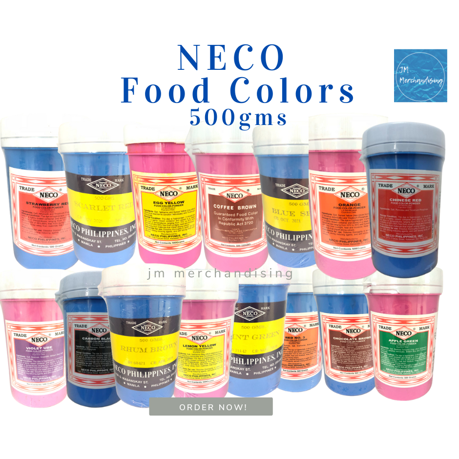 NECO FOOD COLORS POWDER FORM 500GMS Shopee Philippines