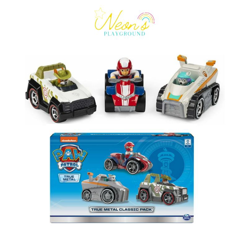 PAW Patrol, True Metal Classic Gift Pack of 6 Collectible Die-Cast  Vehicles, 1:55 Scale 