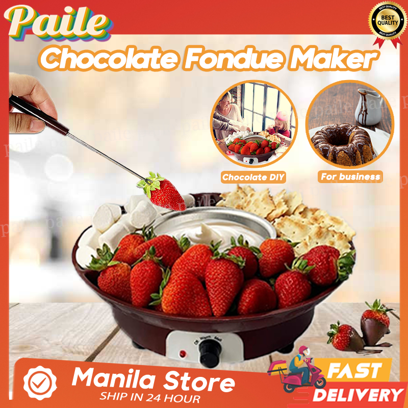 Fondue Pot Set, Electric Chocolate Fondue Maker Cheese Melting Fondue