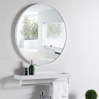 Mini Makeup Magnifying Vanity Mirror White Ceramic Base (M990