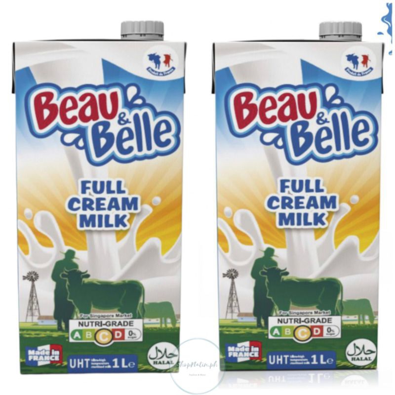 Buy One Take One Beau and Belle UHT Full Cream Milk 1Liter Each Made in