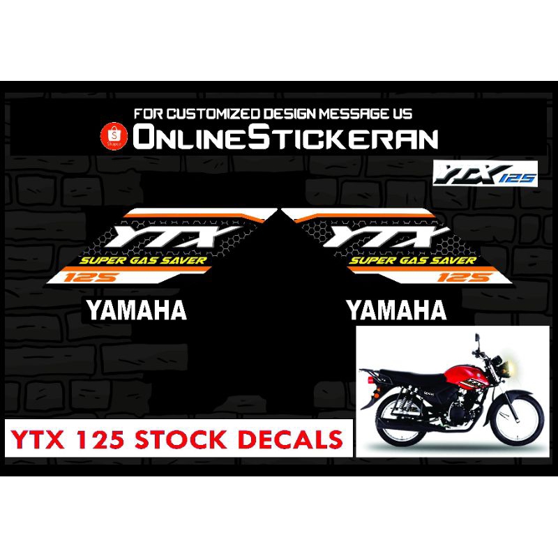 Yamaha YTX 125 Decals/Stickers | Shopee Philippines