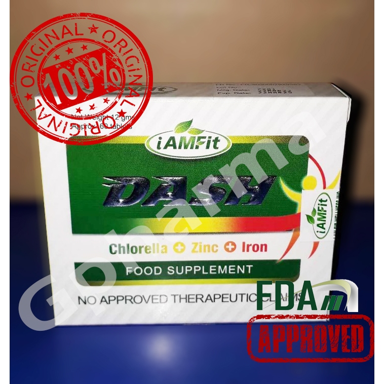 iAMFit DASH Chlorella+Zinc+Iron (60 Tablets) Shopee Philippines