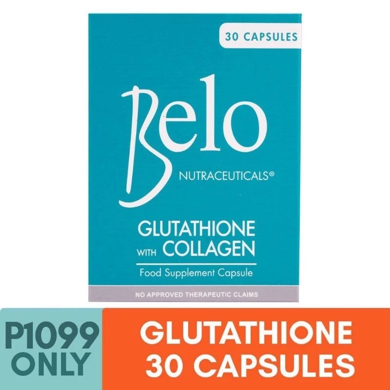 Belo Nutraceuticals Glutathione+Collagen (30 capsules) | Shopee Philippines