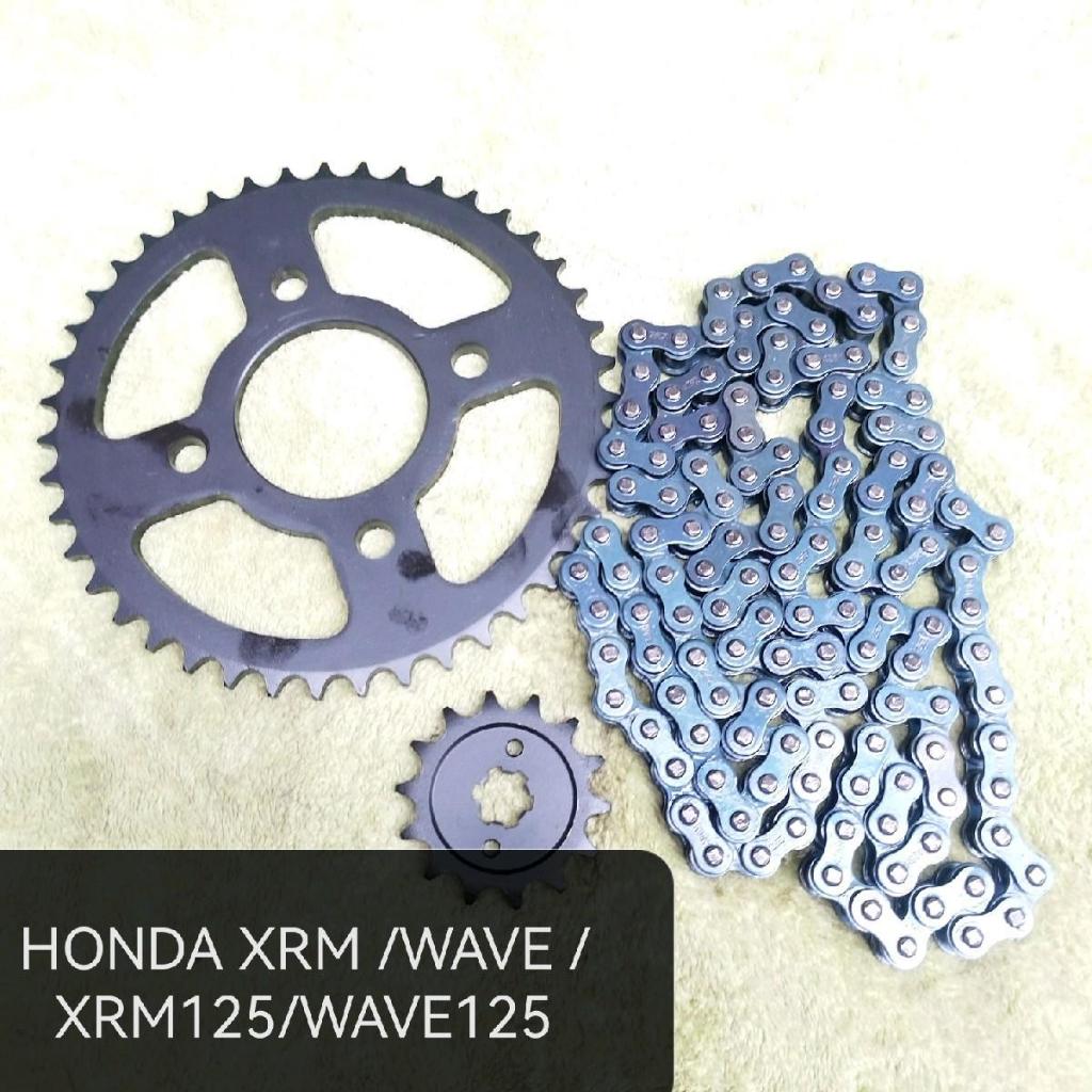 MOTORCYCLE CHAIN SPROCKET SET F HONDA XRM /WAVE/XRM125/WAVE125 BLACK