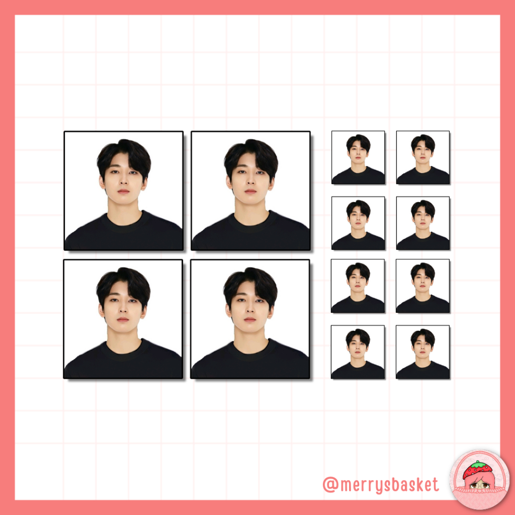 SEVENTEEN SVT WONWOO 1X1 2X2 ID PHOTO PC PHOTOCARD UNOFFICIAL FANMADE ...