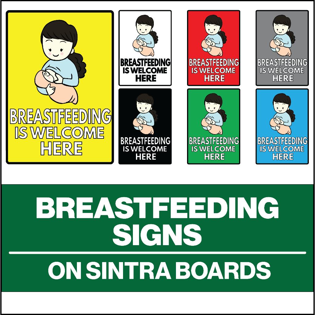 Breastfeeding Is Welcome Here Signs For Business Establishments