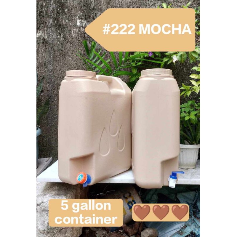 #222 MOCHA ( 5 GALLON WATER CONTAINER ) | Shopee Philippines