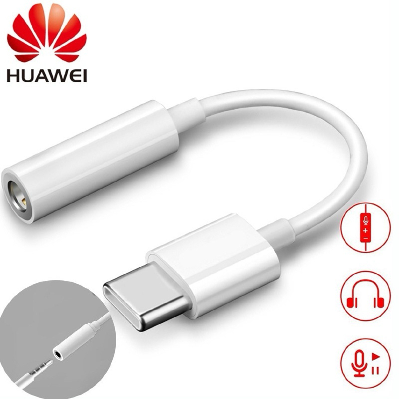 Huawei Type C to 3.5mm Audio Jack AUX Cable Adapter Converter | Shopee ...