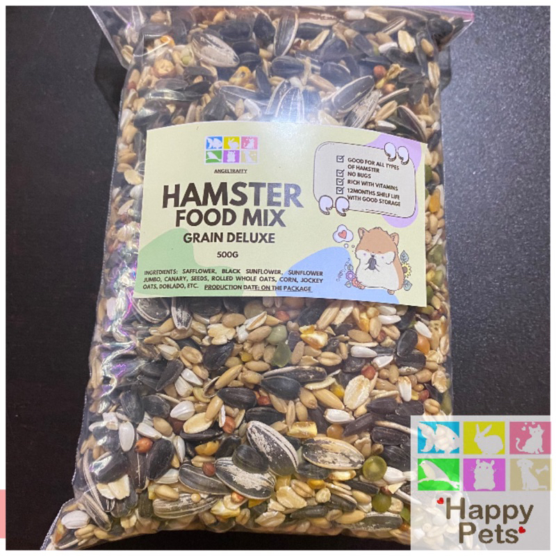 Hamster premium food mix 500grams (Basic meal, Grass deluxe, Grain