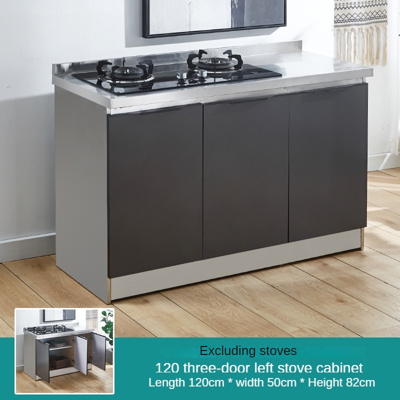 kitchen storage under the sink stainless steel Gas