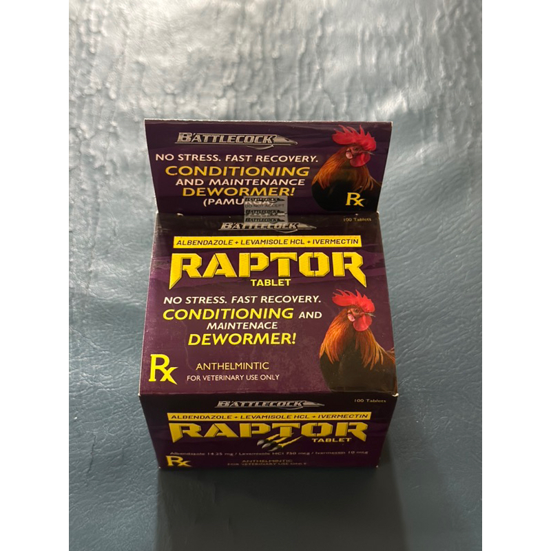 RAPTOR DEWORMER TABLETS (100tabs) Shopee Philippines