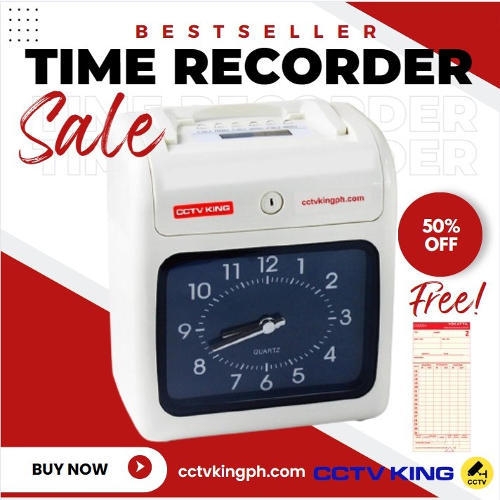 Bundy Clock, Electronic time recorder with FREE Timecard, Bundy Clock